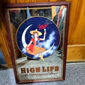 High life witch mirror man cave woman cave bar